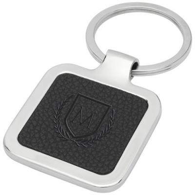 Image of Piero laserable PU leather squared keychain
